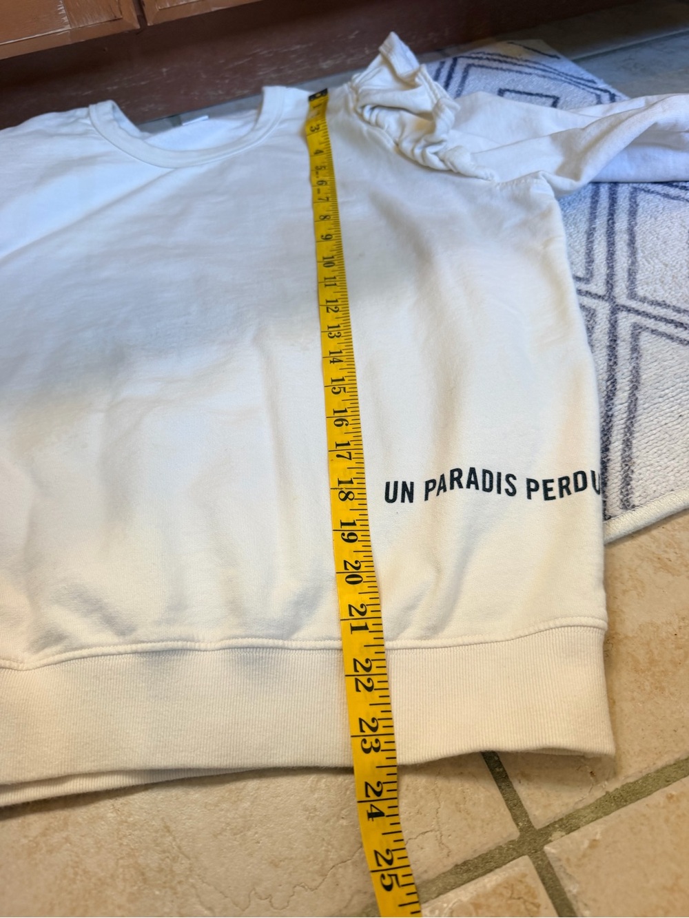 Clare V. Ruffle Sweatshirt - Cream original $185 - Picture 11 of 12